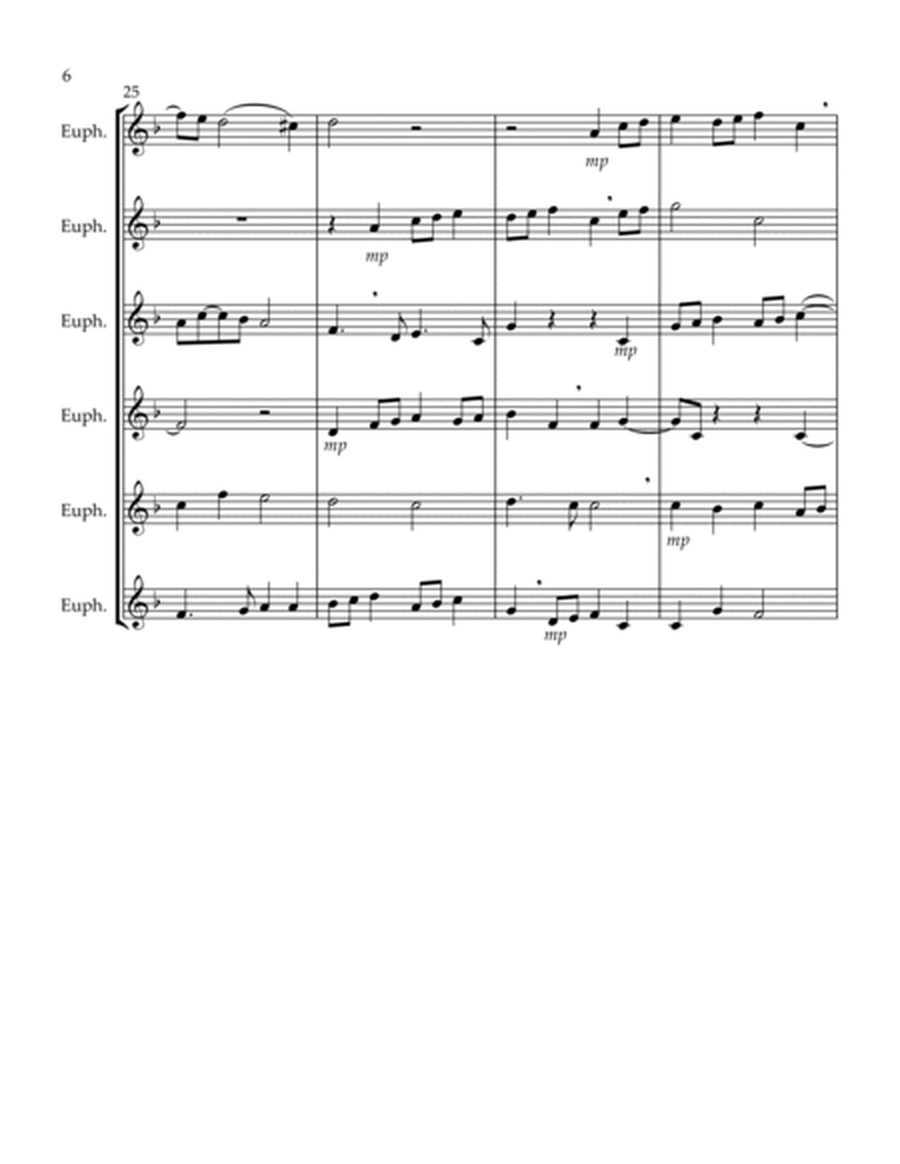 Sing Joyfully (Eb) (Euphonium Sextet) (Treble Clef)