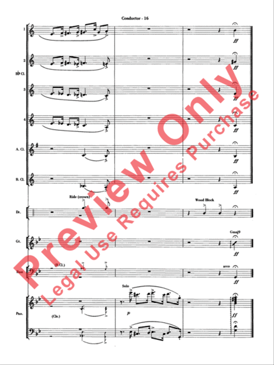 The Pink Panther Clarinet Choir scores gallery preview page 17