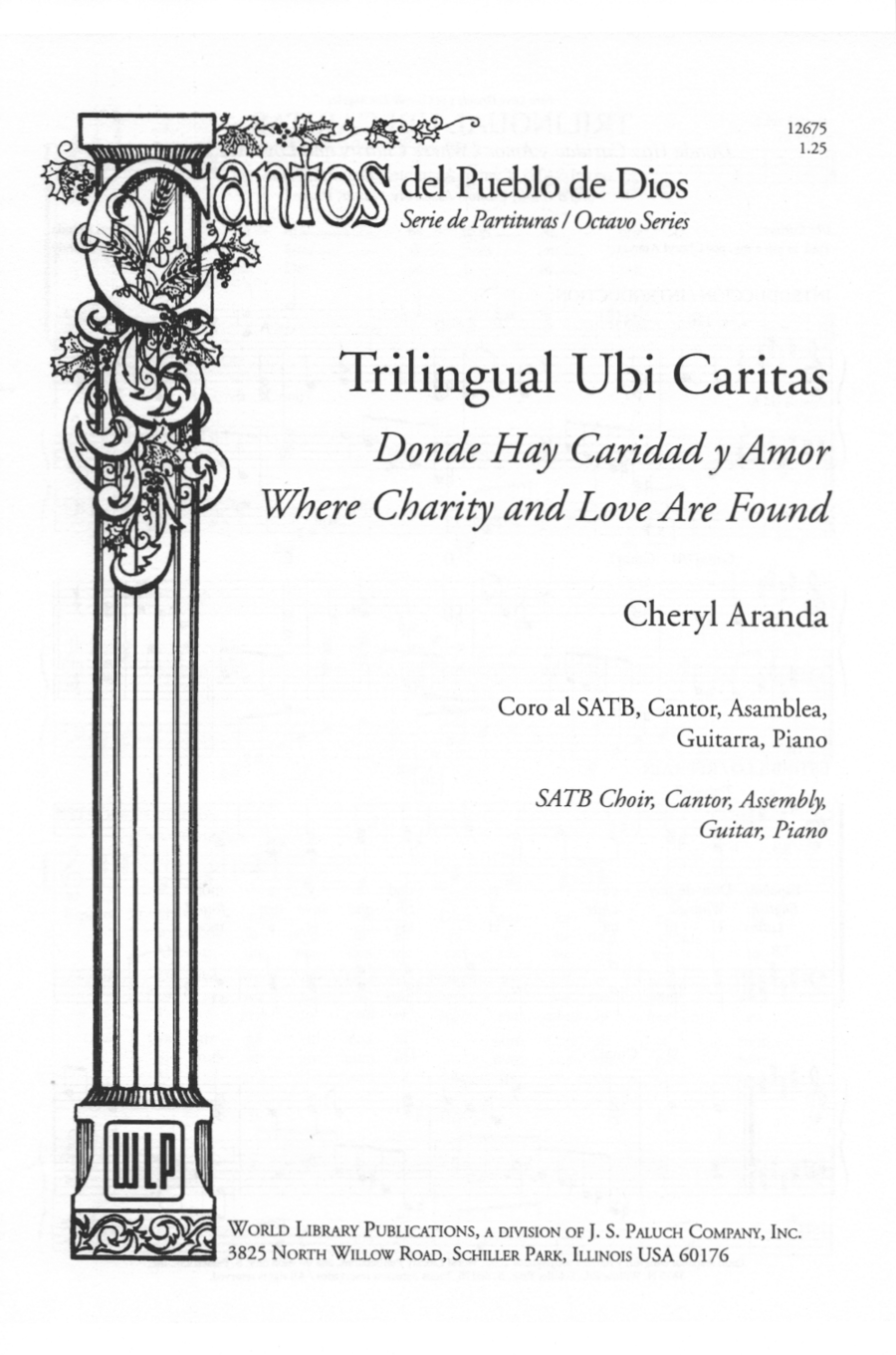 Trilingual Ubi Caritas-Aranda Easter scores gallery preview page 1