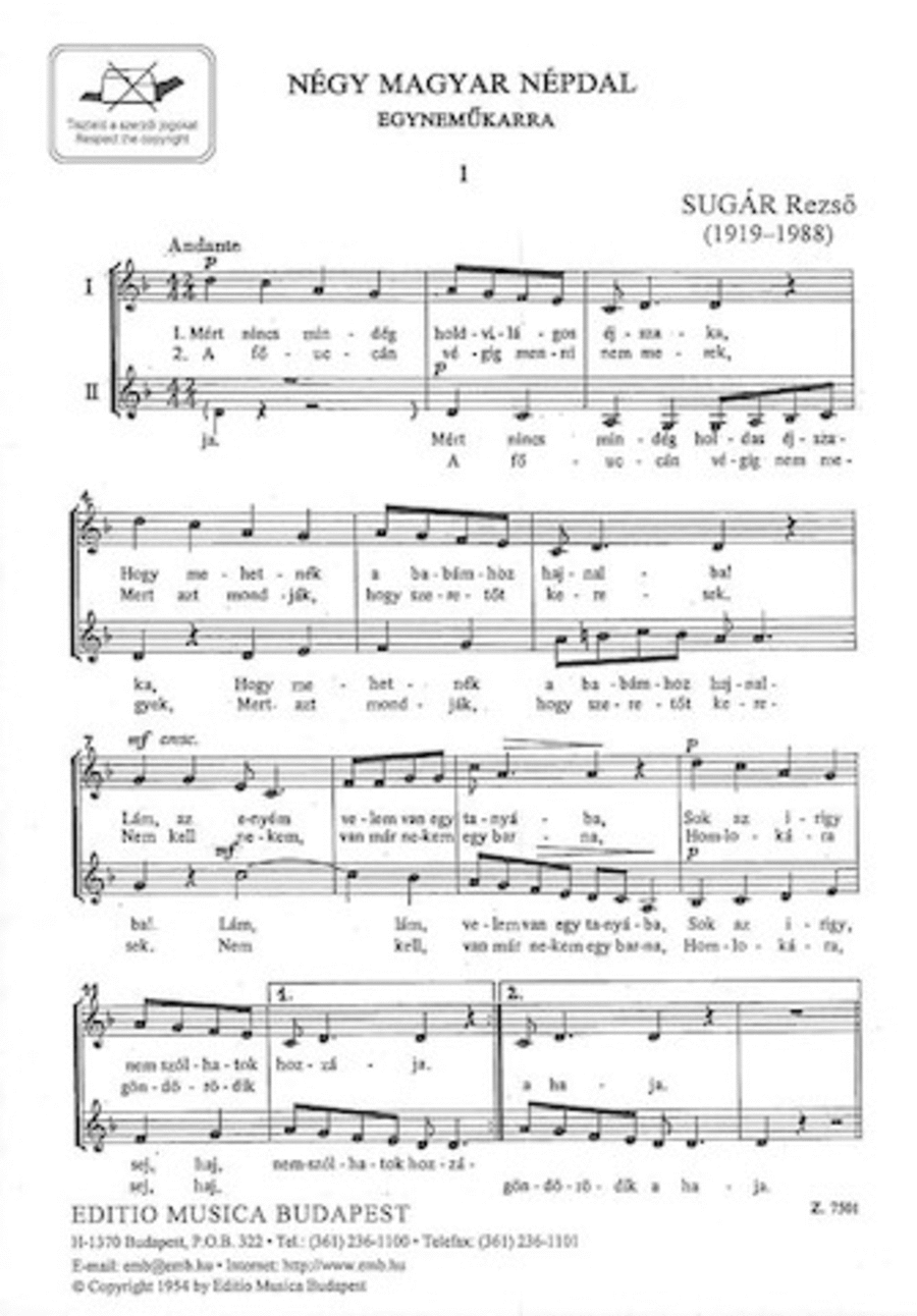 Ngy Magyar Npdal Voice scores gallery preview page 1