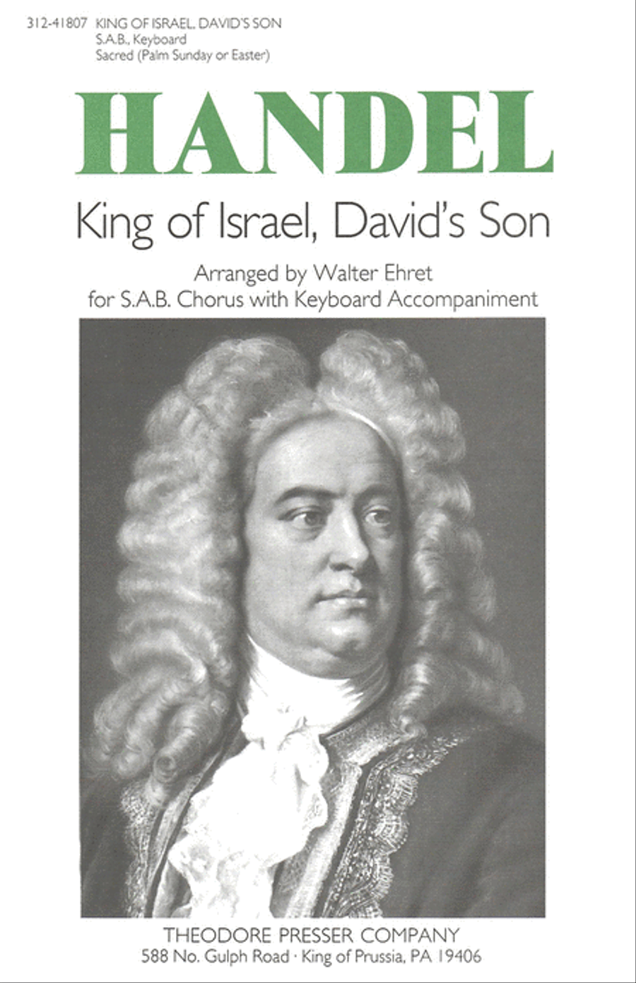 King of Israel, David's Son 3-Part scores gallery preview page 1