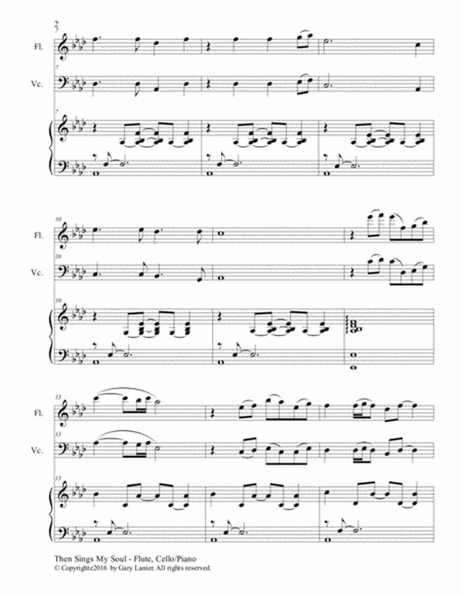 Trios for 3 GREAT HYMNS (Flute & Cello with Piano and Parts) image number null