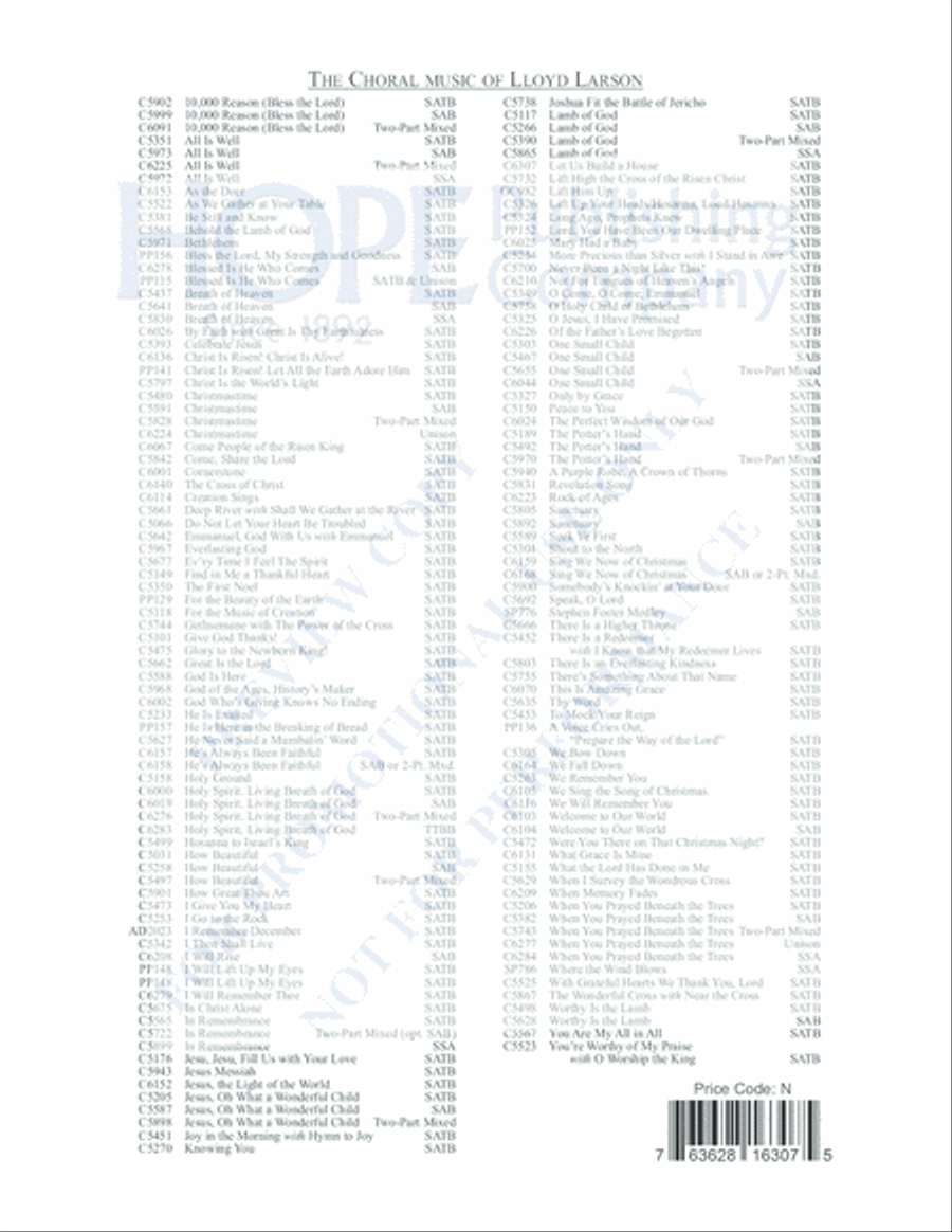 Let Us Build A House (All Are Welcome) 4-Part scores gallery preview page 17
