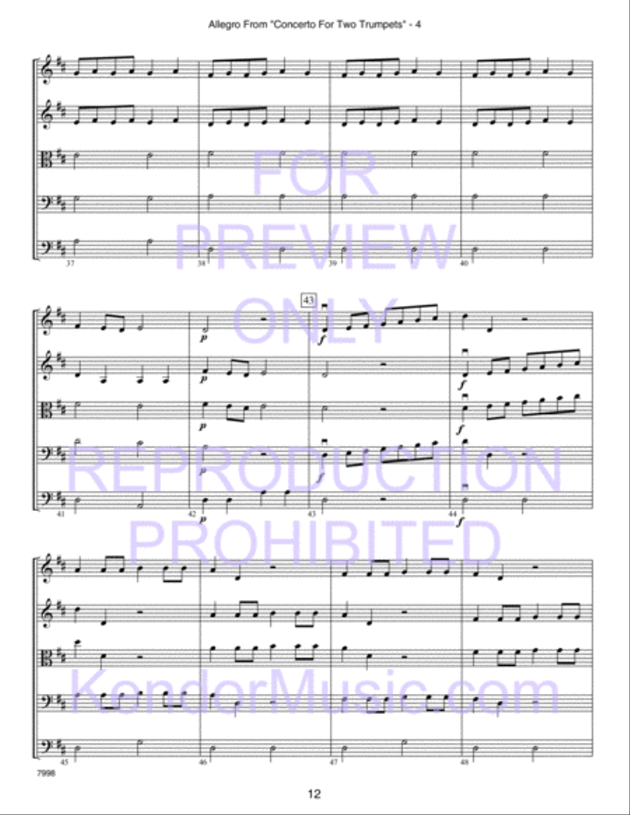 Kendor Concert Favorites, Volume 2 - 3rd Violin (Viola T.C.) Viola scores gallery preview page 17