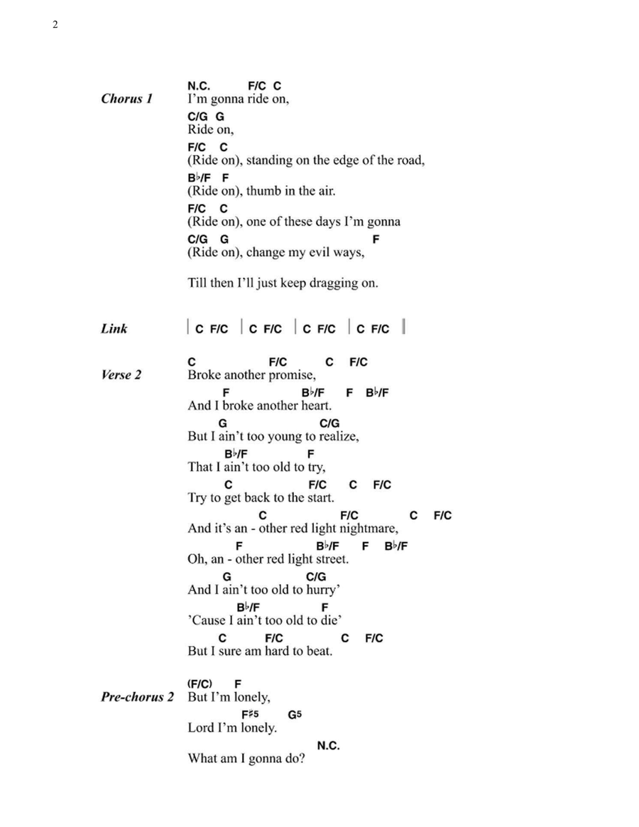 Ride On Electric Guitar scores gallery preview page 2