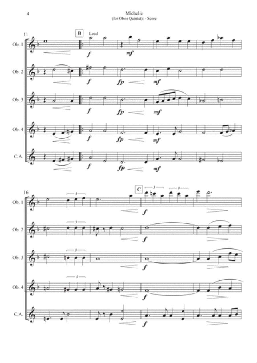 Michelle Small Ensemble scores gallery preview page 4