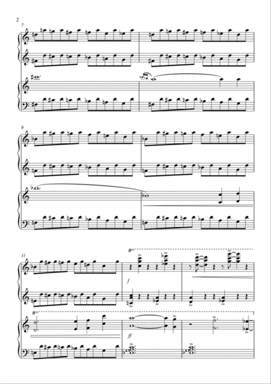 EVE 2 Pianos, 4-Hands scores gallery preview page 5