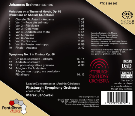 Symphony No. 1 / Haydn Variations