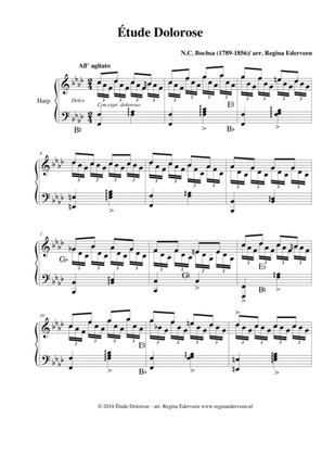 Étude Dolorose - pedal harp solo