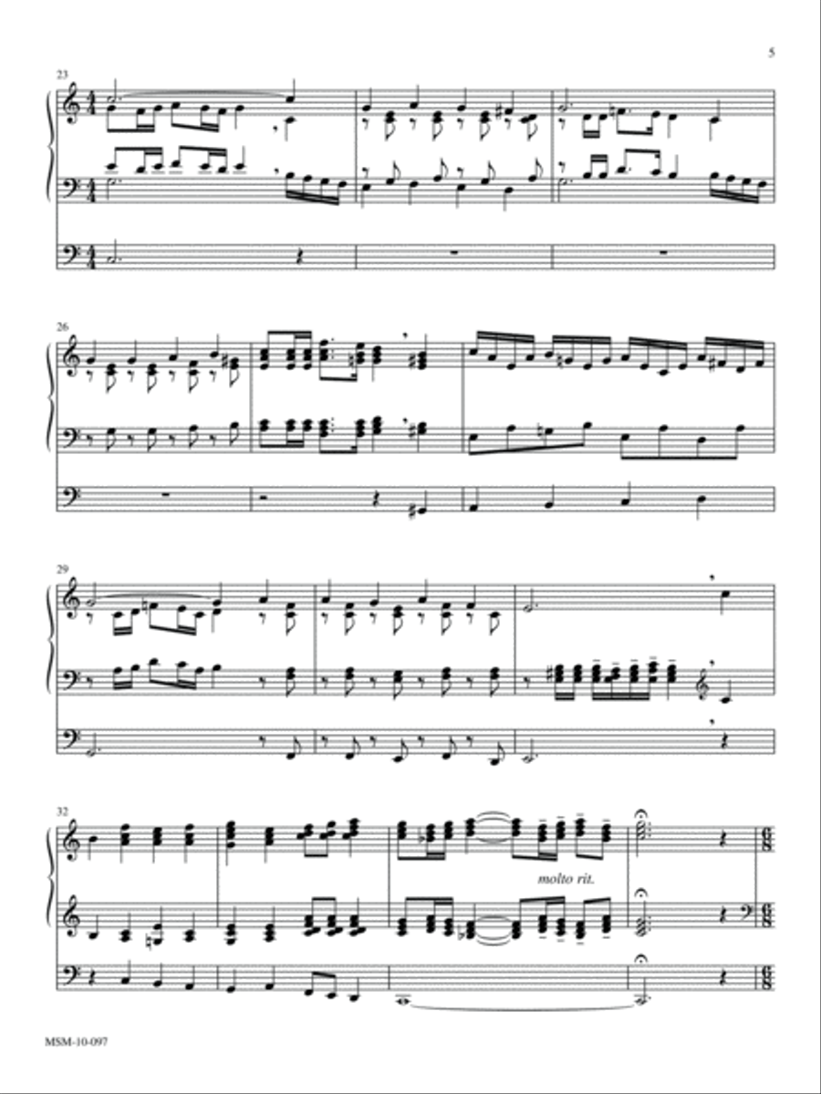 A Mighty Fortress A Mighty Fortress Organ scores gallery preview page 4