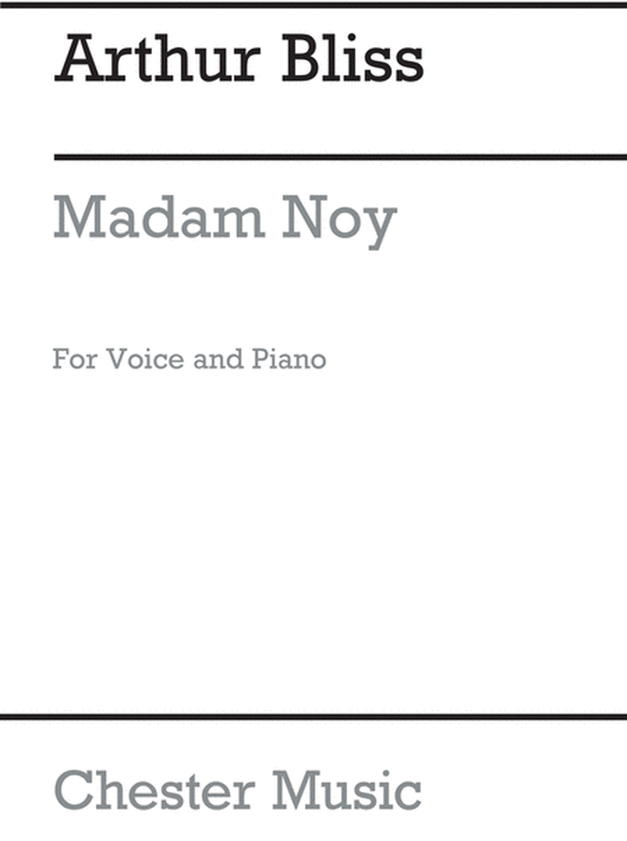 Madam Noy (Soprano and Piano Reduction)