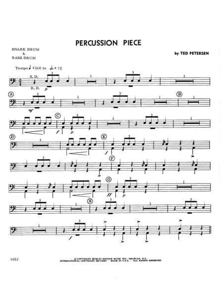 Percussion Piece - Percussion 1