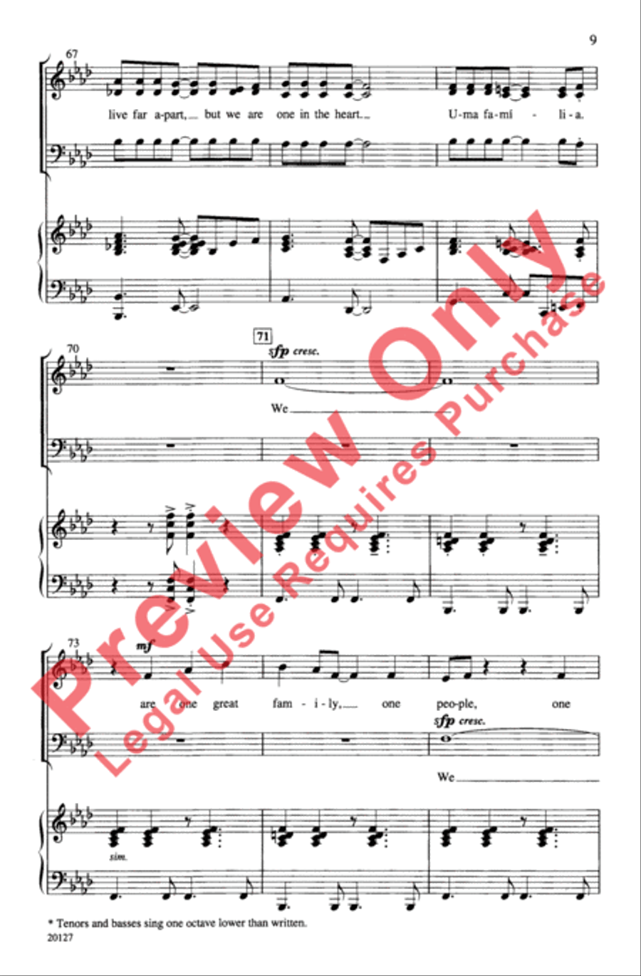 Uma Familia 3-Part scores gallery preview page 9