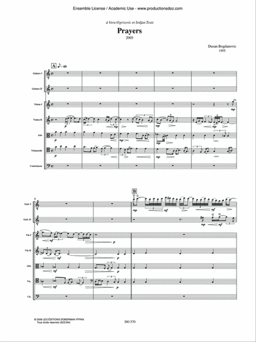 Prayers Orchestra scores gallery preview page 3