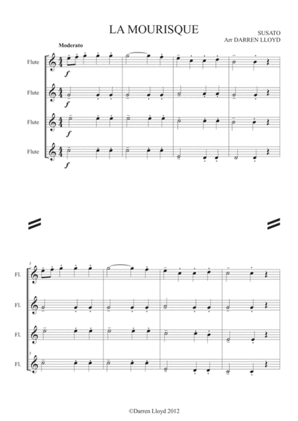 La Morisque - Flute quartet image number null