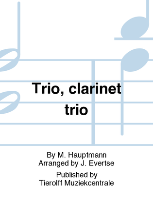 Book cover for Trio, Clarinet Trio