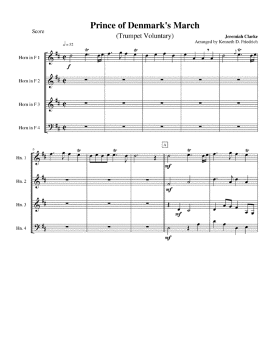 A Baroque Wedding Brass Ensemble scores gallery preview page 3