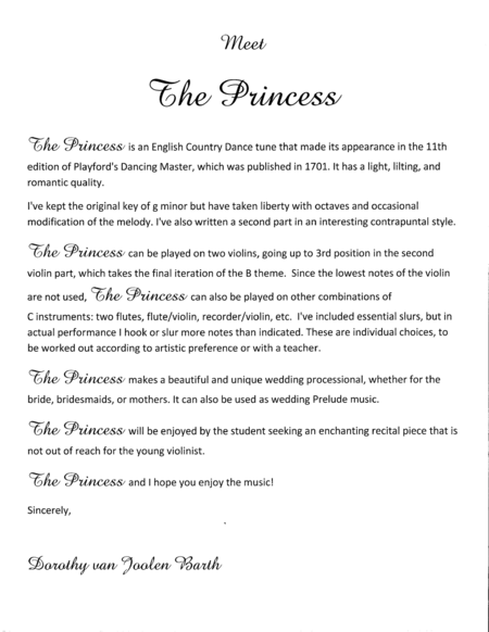 Romantic Playford: The Princess image number null