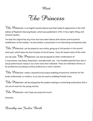 Romantic Playford: The Princess