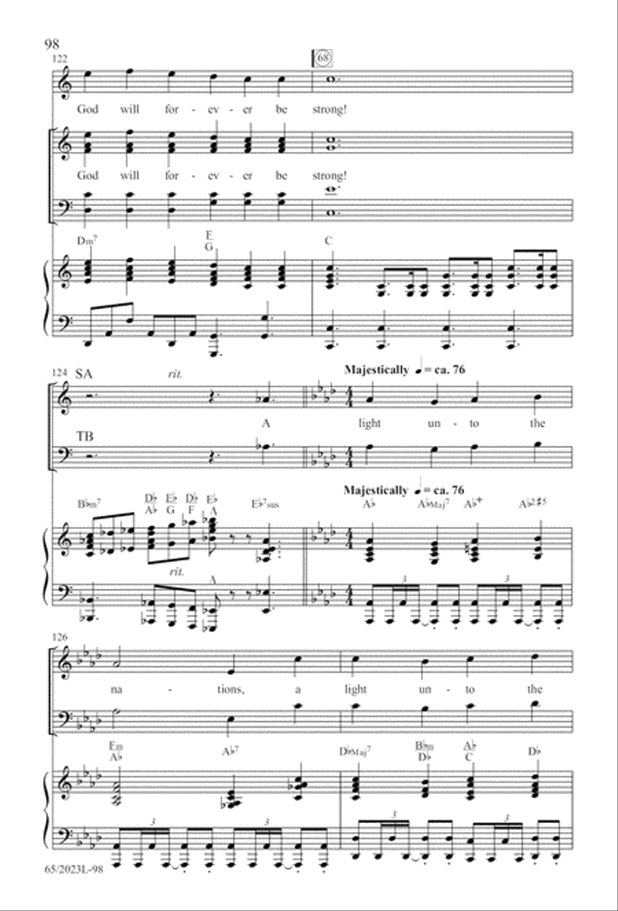 Child of Hope 4-Part scores gallery preview page 99