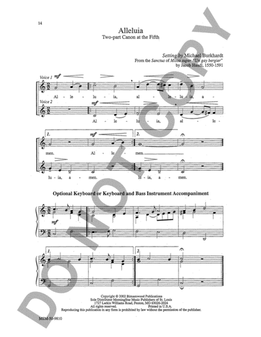 Canons for the Church Year, Set 3 (Choral Score)