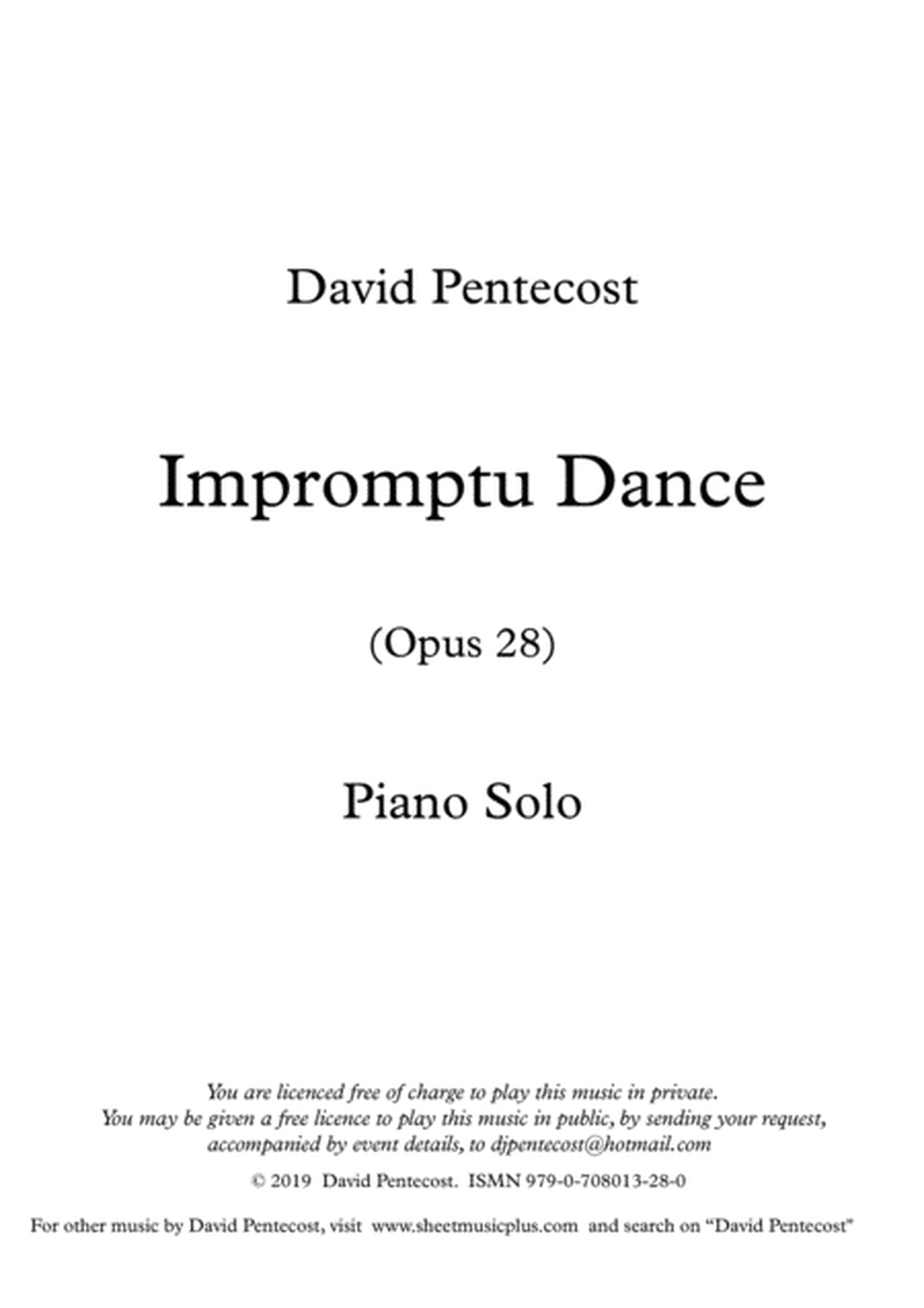 Impromptu Dance, Opus 28 image number null