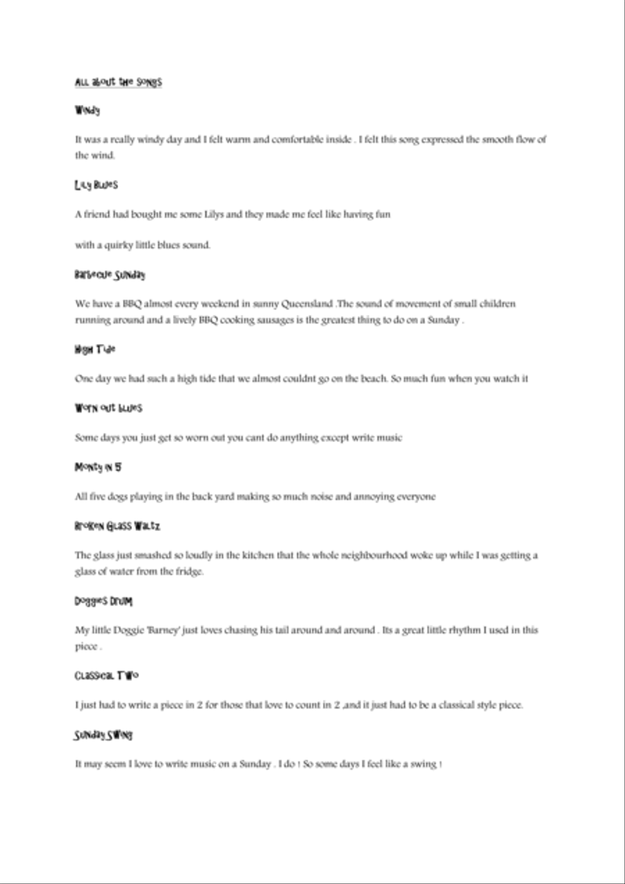 Pineapple Pieces Piano Solo scores gallery preview page 2