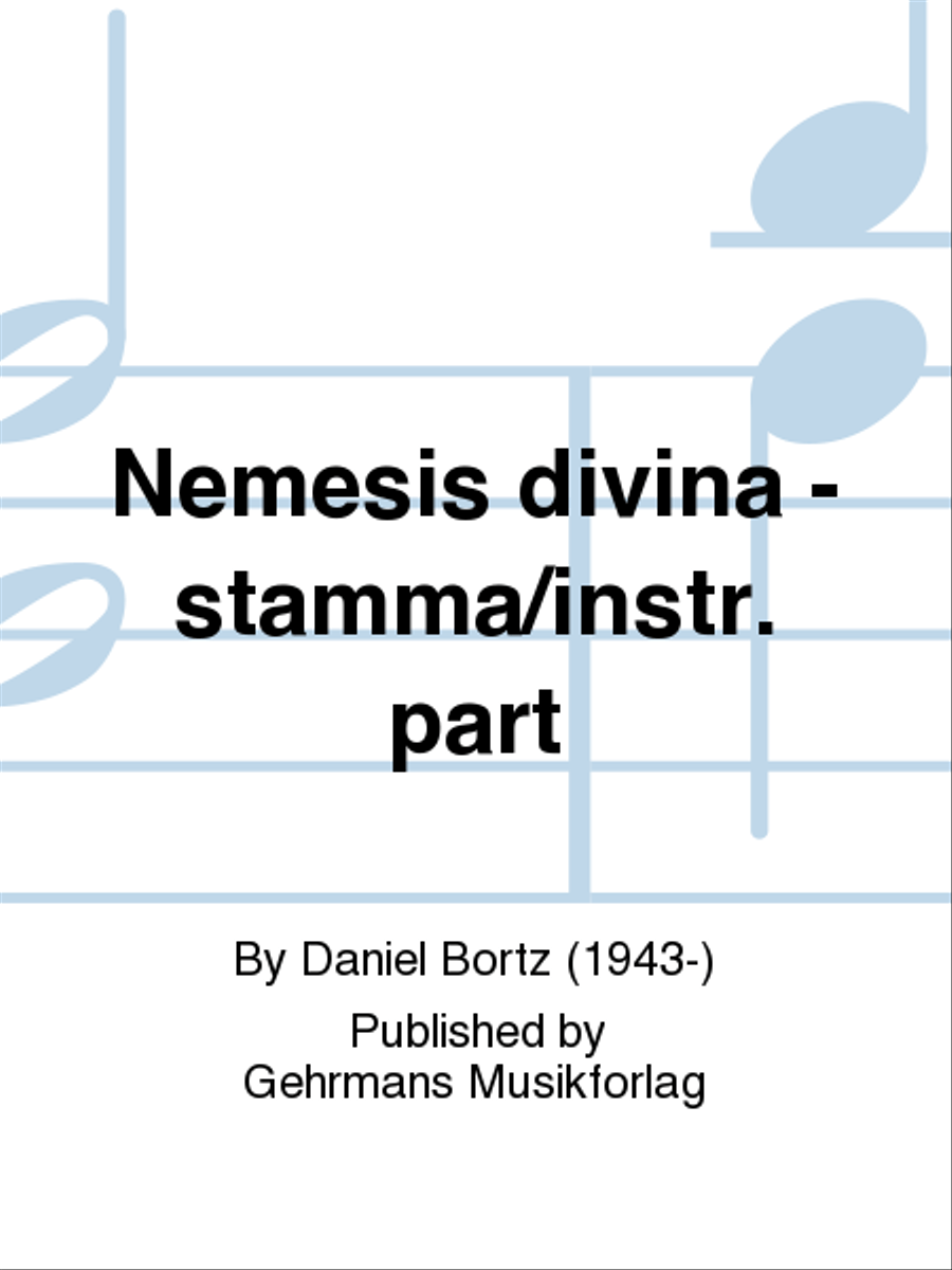 Nemesis divina - stamma/instr. part Recorder scores gallery preview page 1