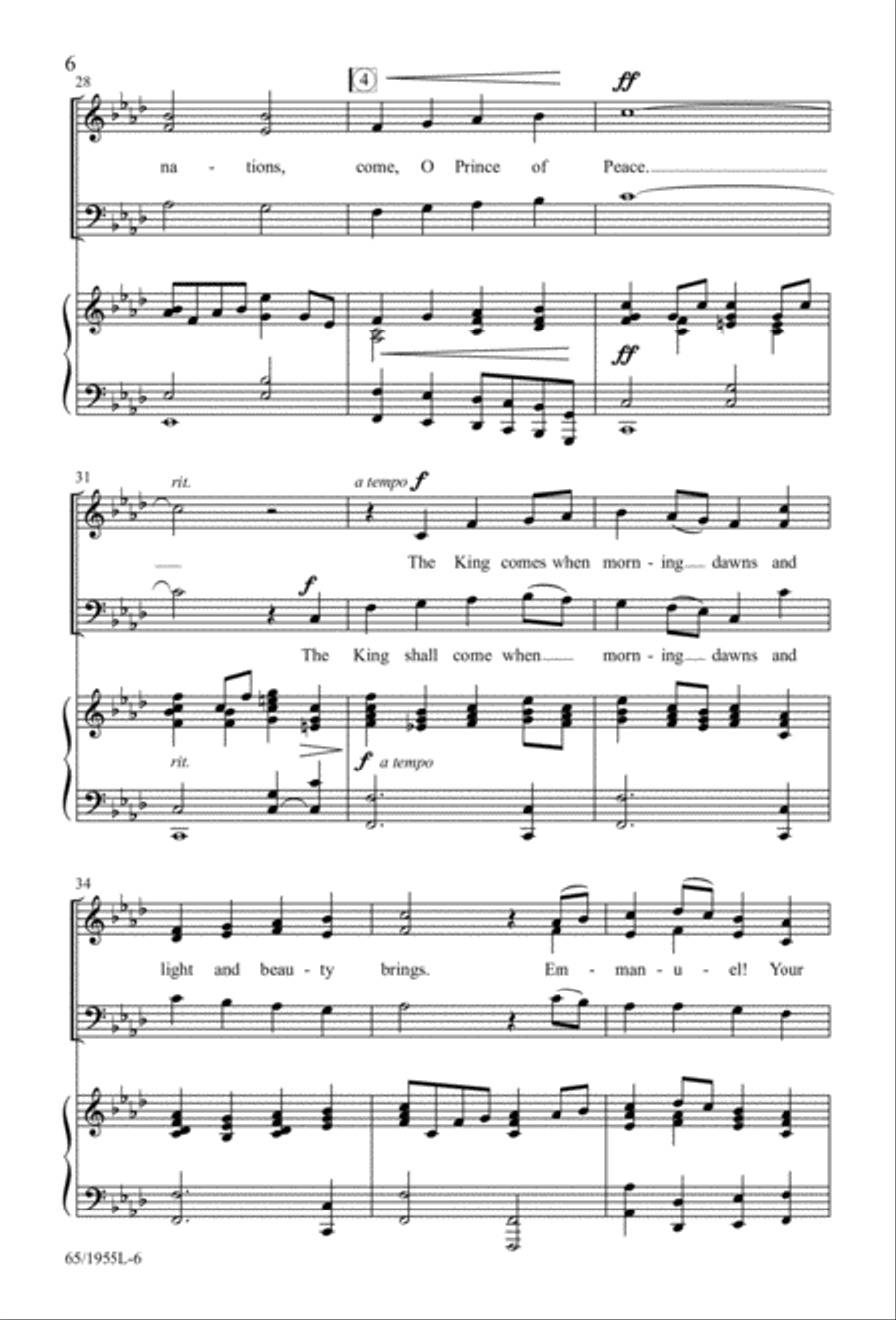 The Promise of a King 3-Part scores gallery preview page 6