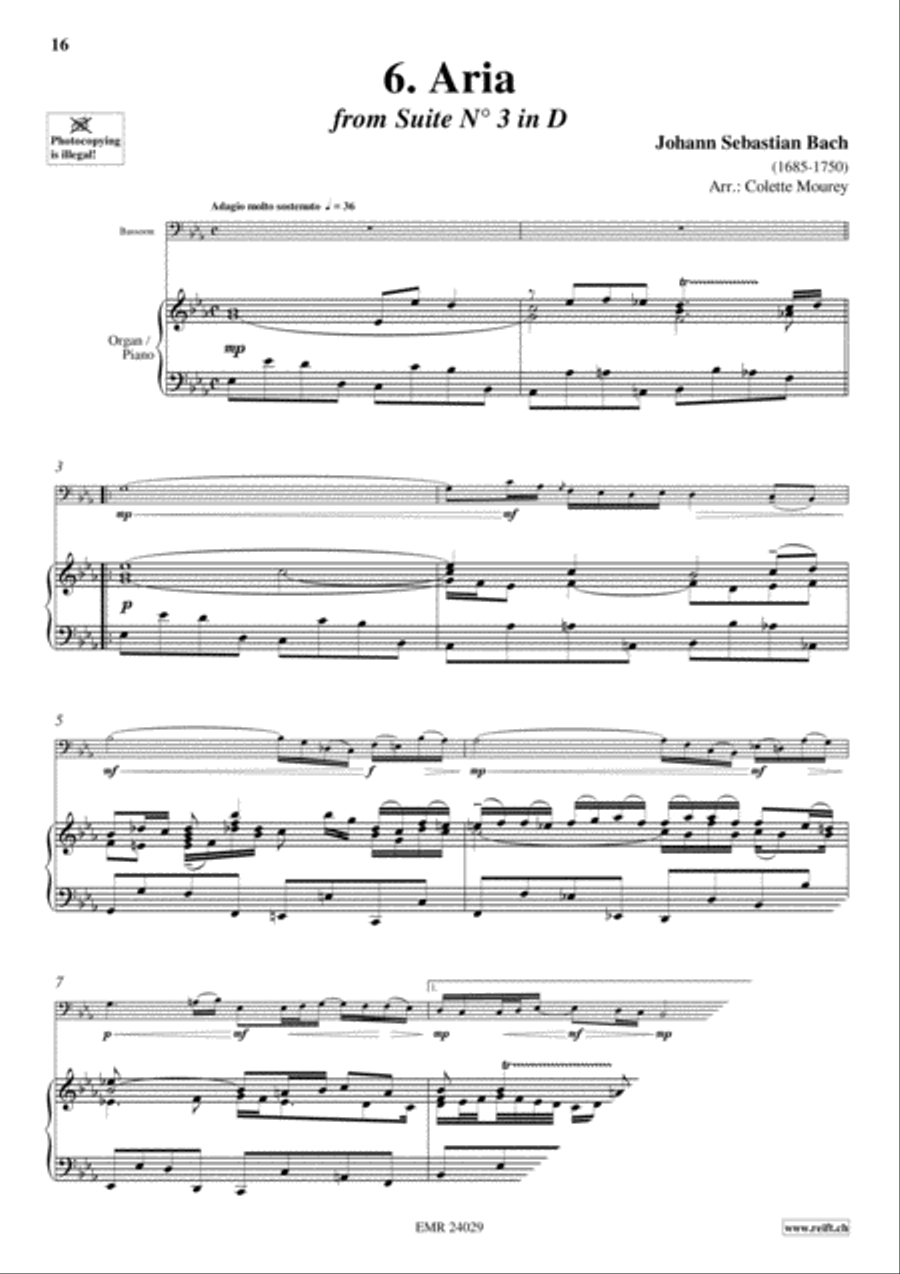 40 Greatest Baroque Hits Volume 1 Bassoon Solo scores gallery preview page 8