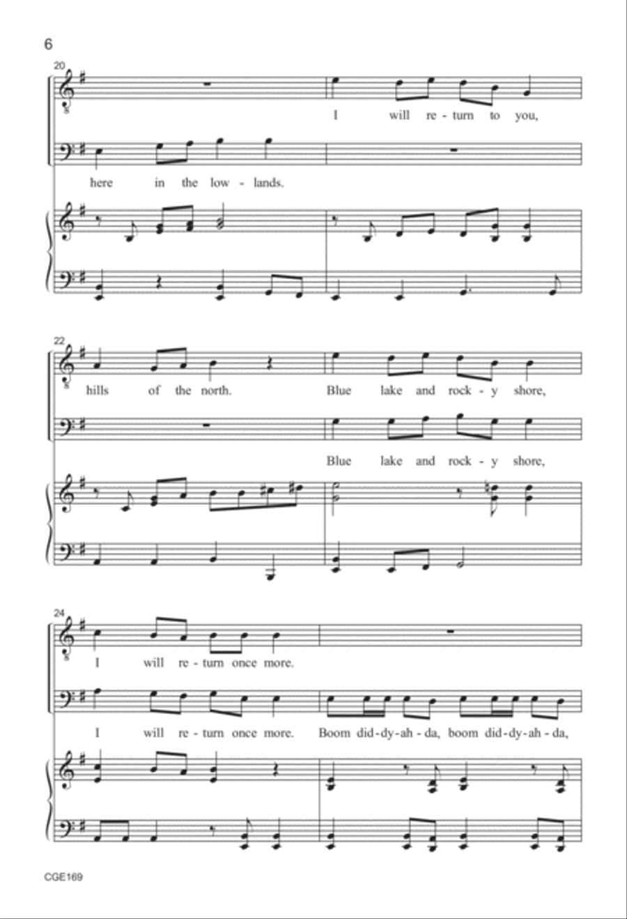 Land of the Silver Birch, TB TTBB scores gallery preview page 5