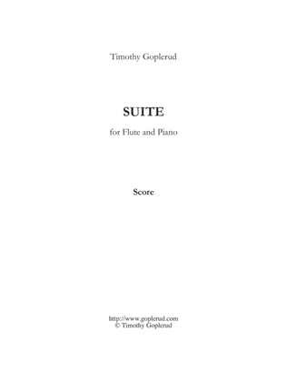 Suite for Flute and Piano (Piano Part and Score)