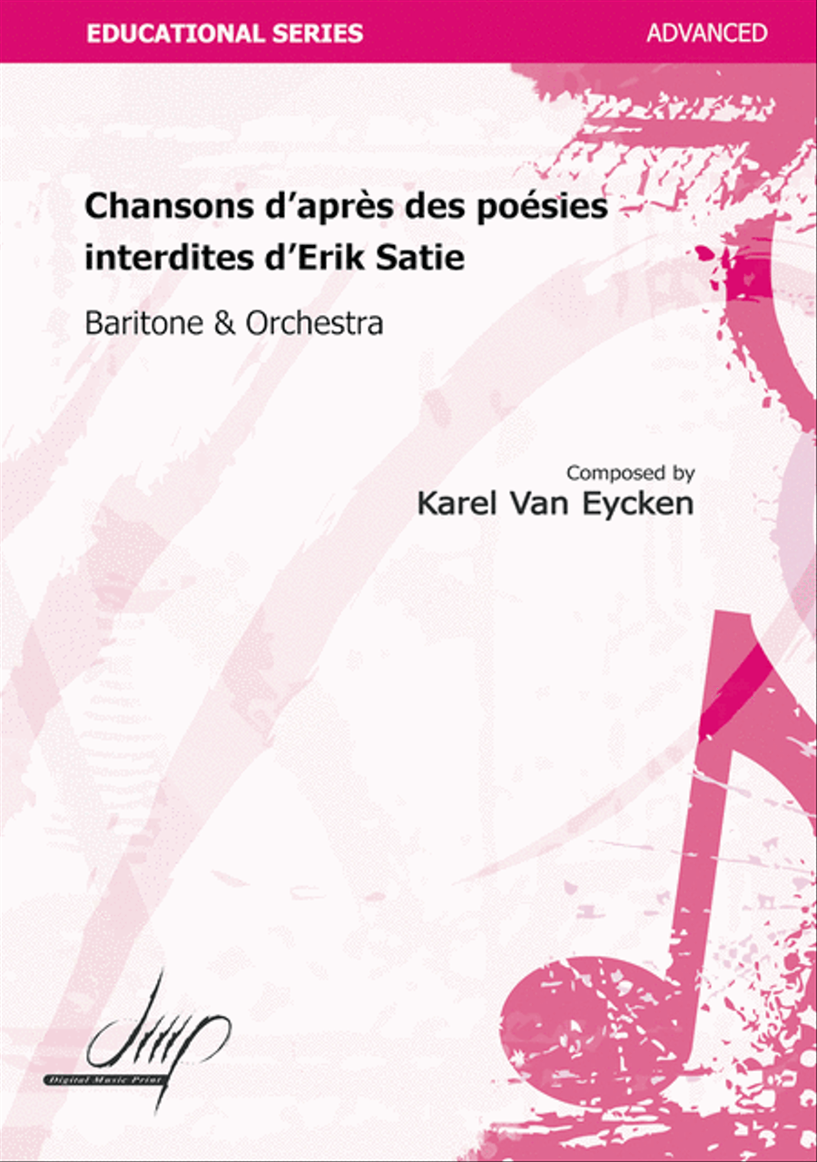 Chansons DAprès Satie Orchestra scores gallery preview page 1