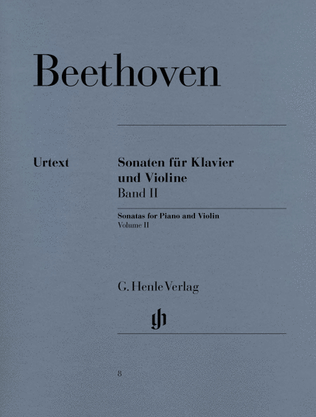 Book cover for Sonatas for Piano and Violin – Volume II