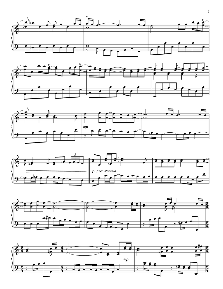 If You Leave Me Now [Classical version] (arr. David Pearl) Piano Solo scores gallery preview page 3
