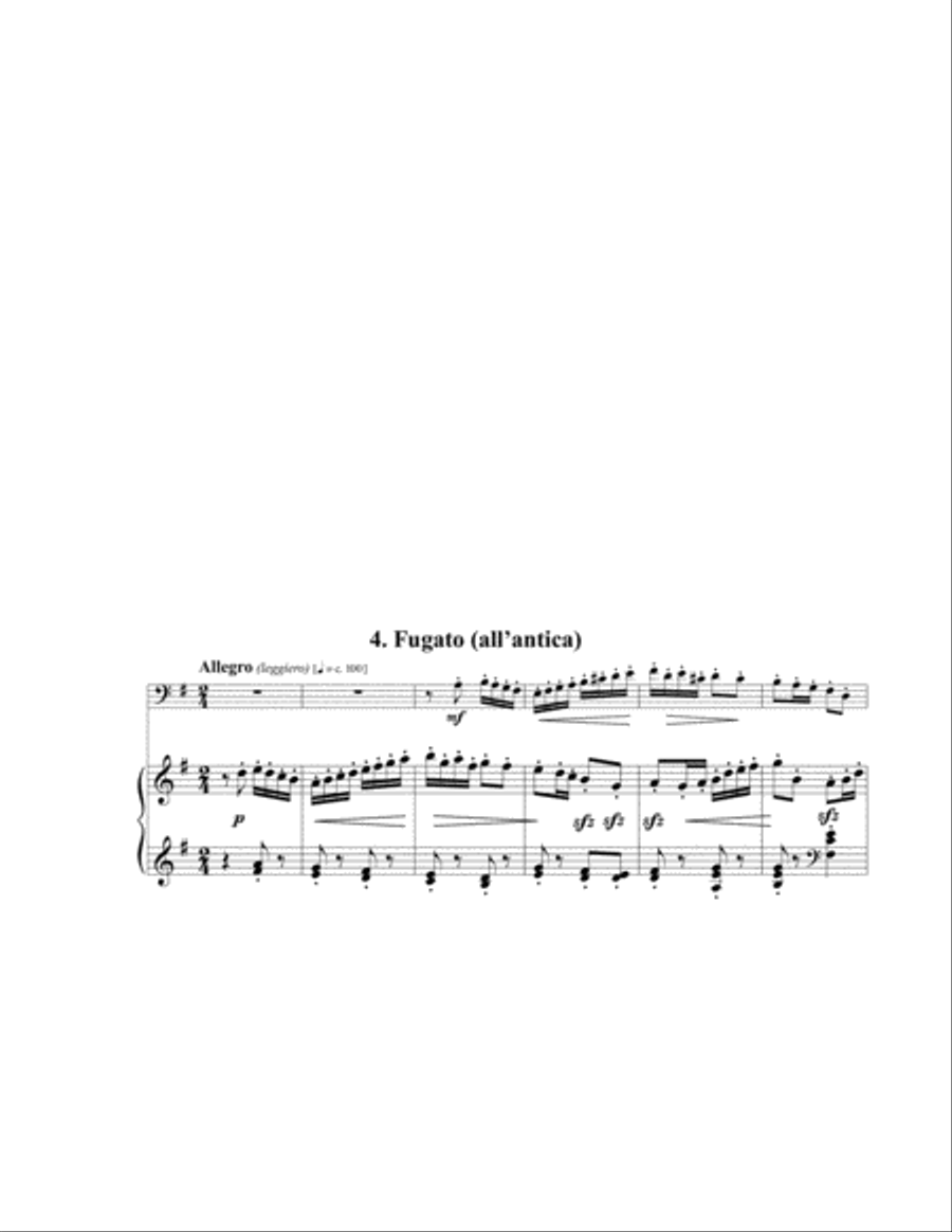 Pequena Suite for Euphonium and Piano Euphonium scores gallery preview page 12