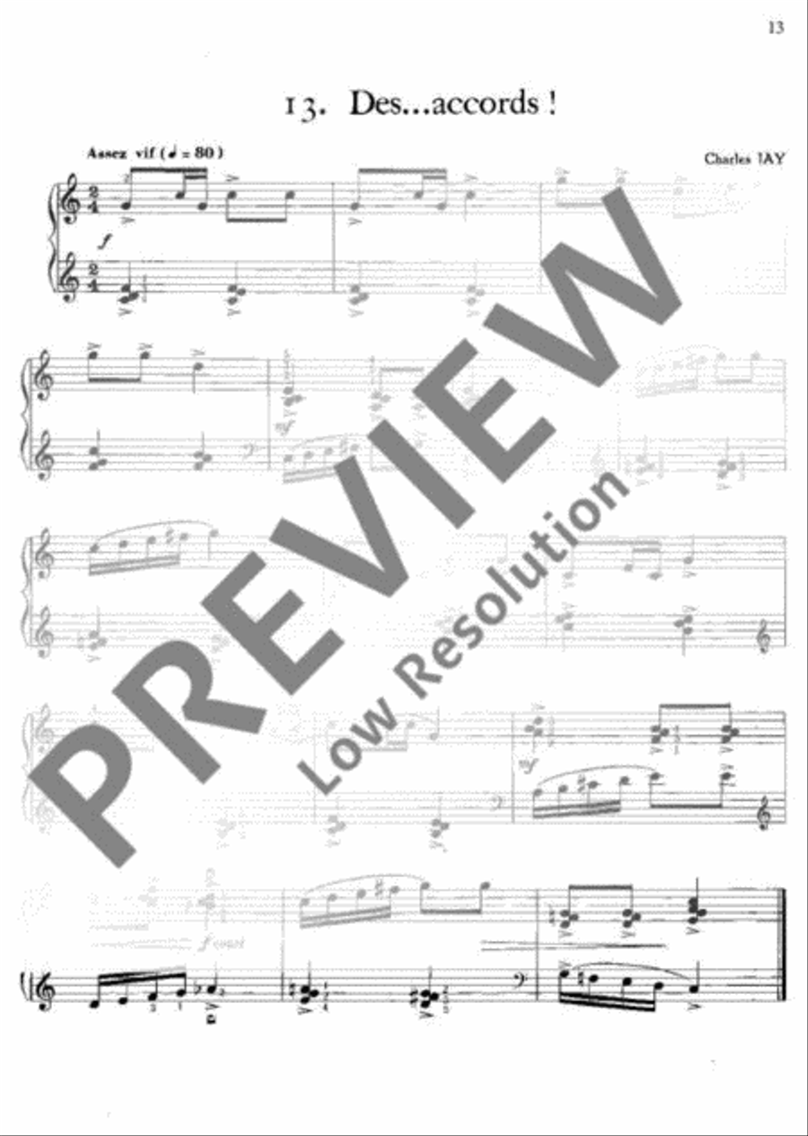 Plaisirs du Piano Piano Solo scores gallery preview page 14