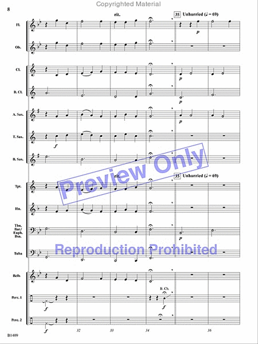 Gentle Winds Concert Band scores gallery preview page 7