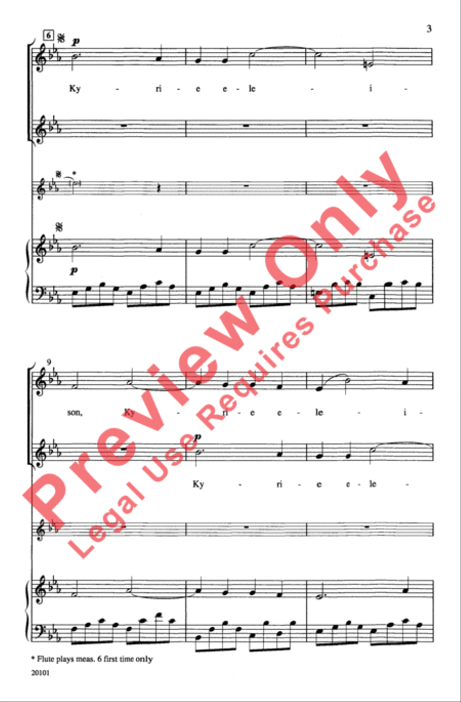 Kyrie Kanon 2-Part scores gallery preview page 3