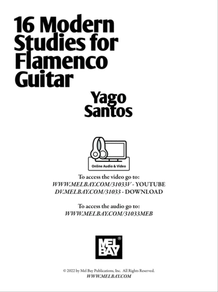 16 Modern Studies for Flamenco Guitar Classical Guitar scores gallery preview page 2