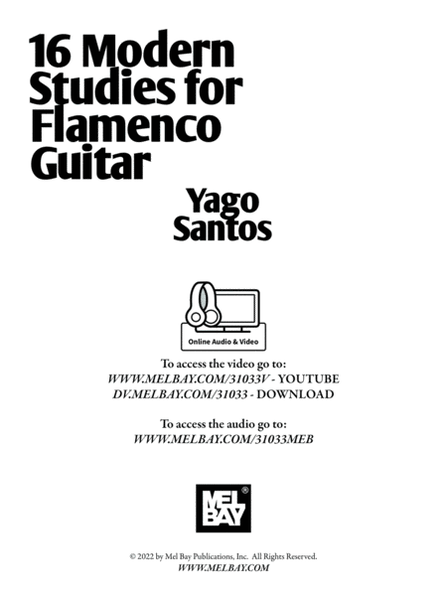 16 Modern Studies for Flamenco Guitar