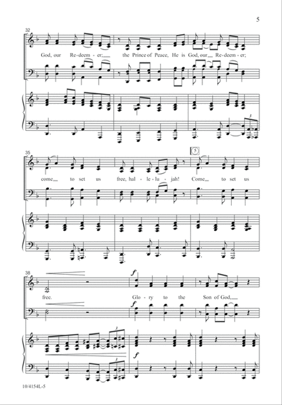 O Come to Set Us Free O Come to Set Us Free 4-Part scores gallery preview page 6