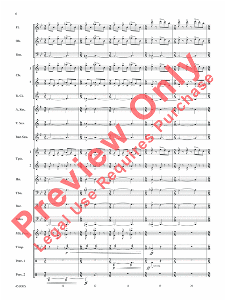 Suite from Fantastic Beasts and Where to Find Them Concert Band scores gallery preview page 7