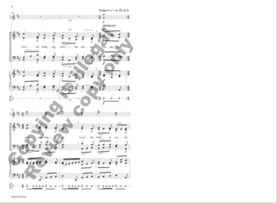 People, Look East 4-Part scores gallery preview page 6