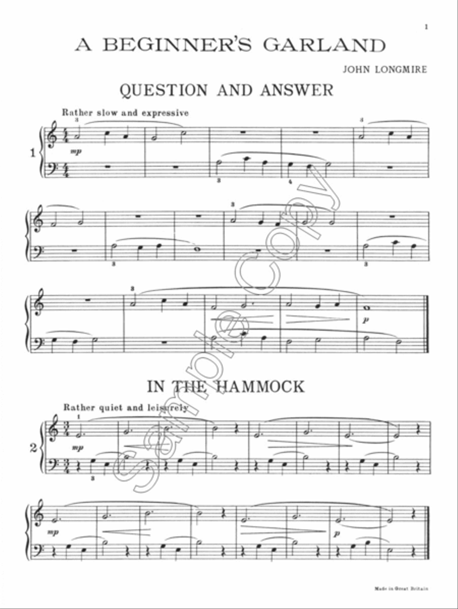 A Beginners Garland Easy Piano scores gallery preview page 2