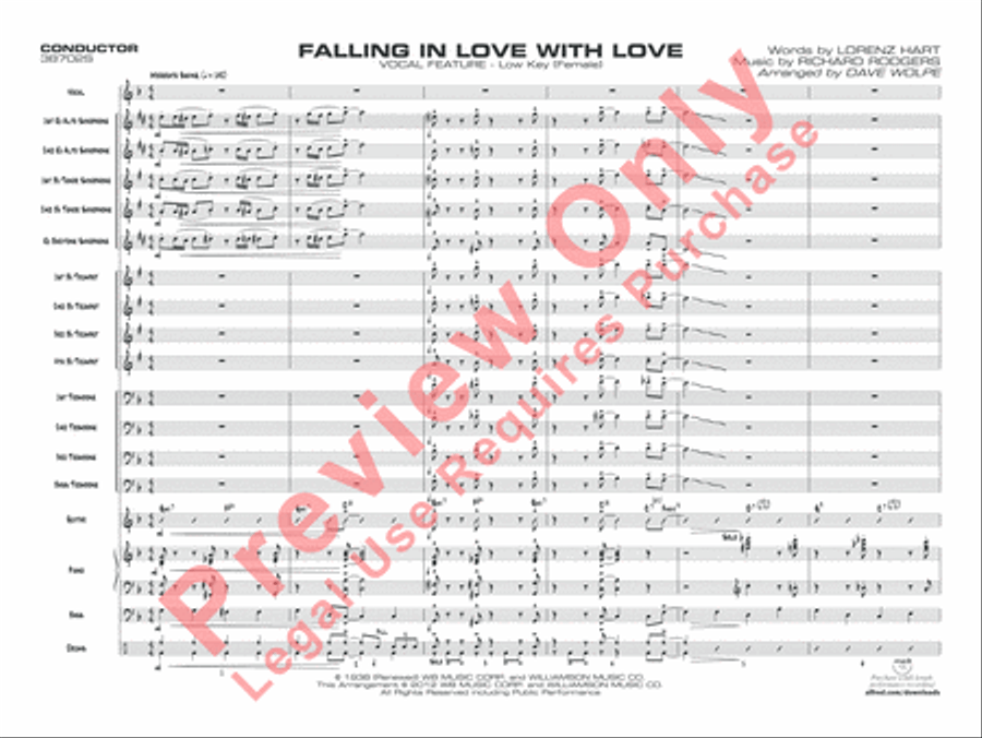 Falling in Love with Love Jazz Ensemble scores gallery preview page 18