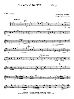 Slavonic Dance No. 3: 1st B-flat Clarinet