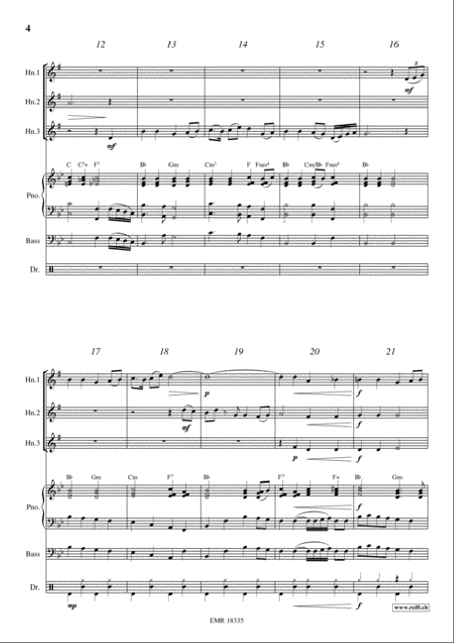 My Old Kentucky Home Horn scores gallery preview page 4