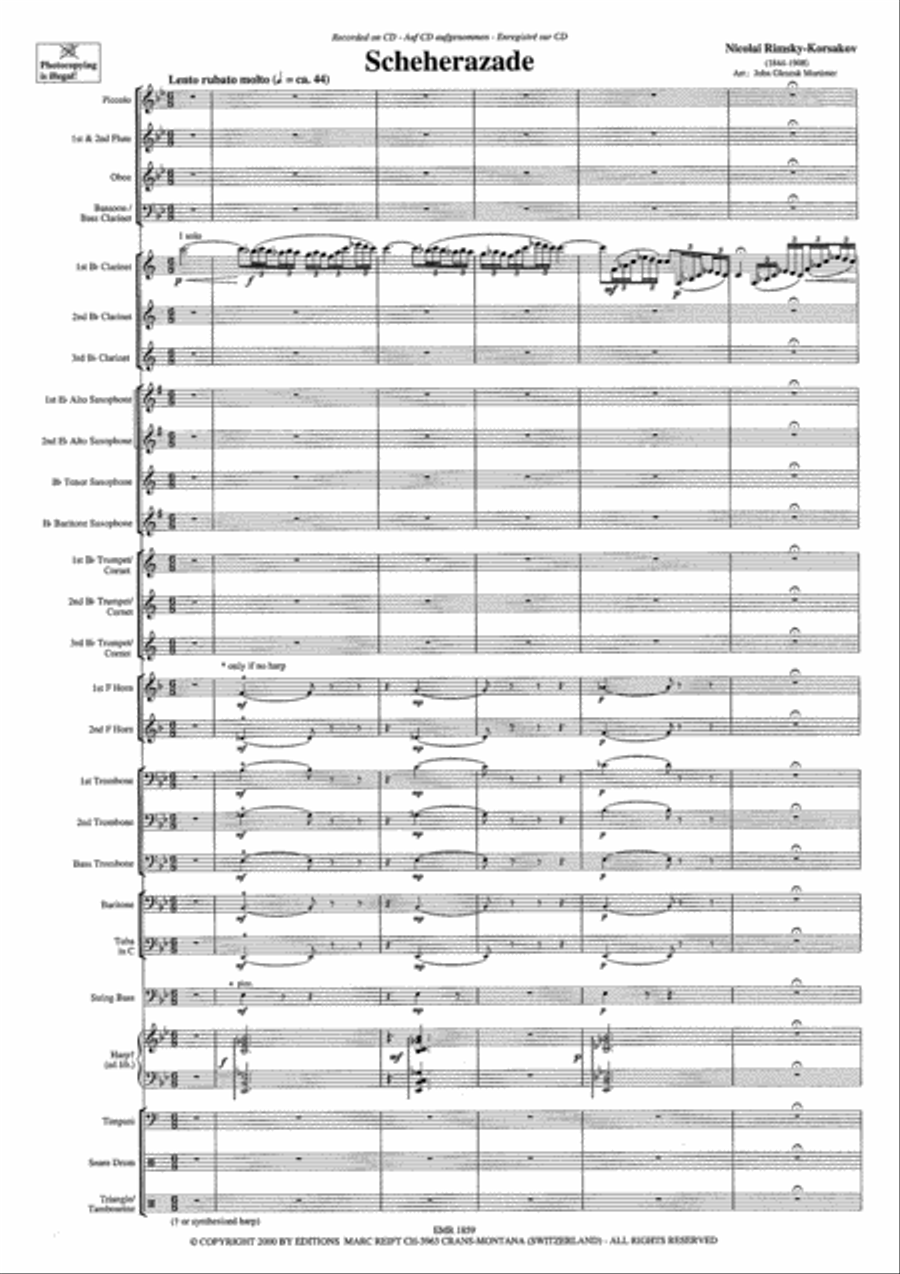 Scheherazade Concert Band scores gallery preview page 4
