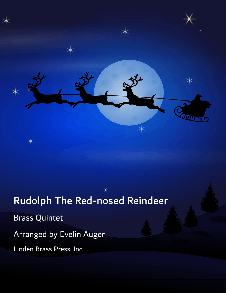 Rudolph The Red-nosed Reindeer Brass Quintet scores gallery preview page 1